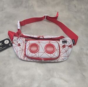 Jammy Pack Music On The Move Red/White NWT Geometric Belt Bag